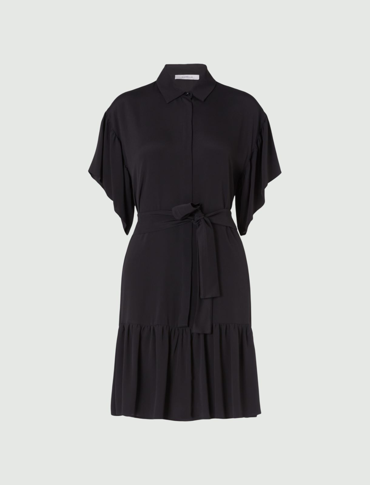 Flounce dress, black - Marella