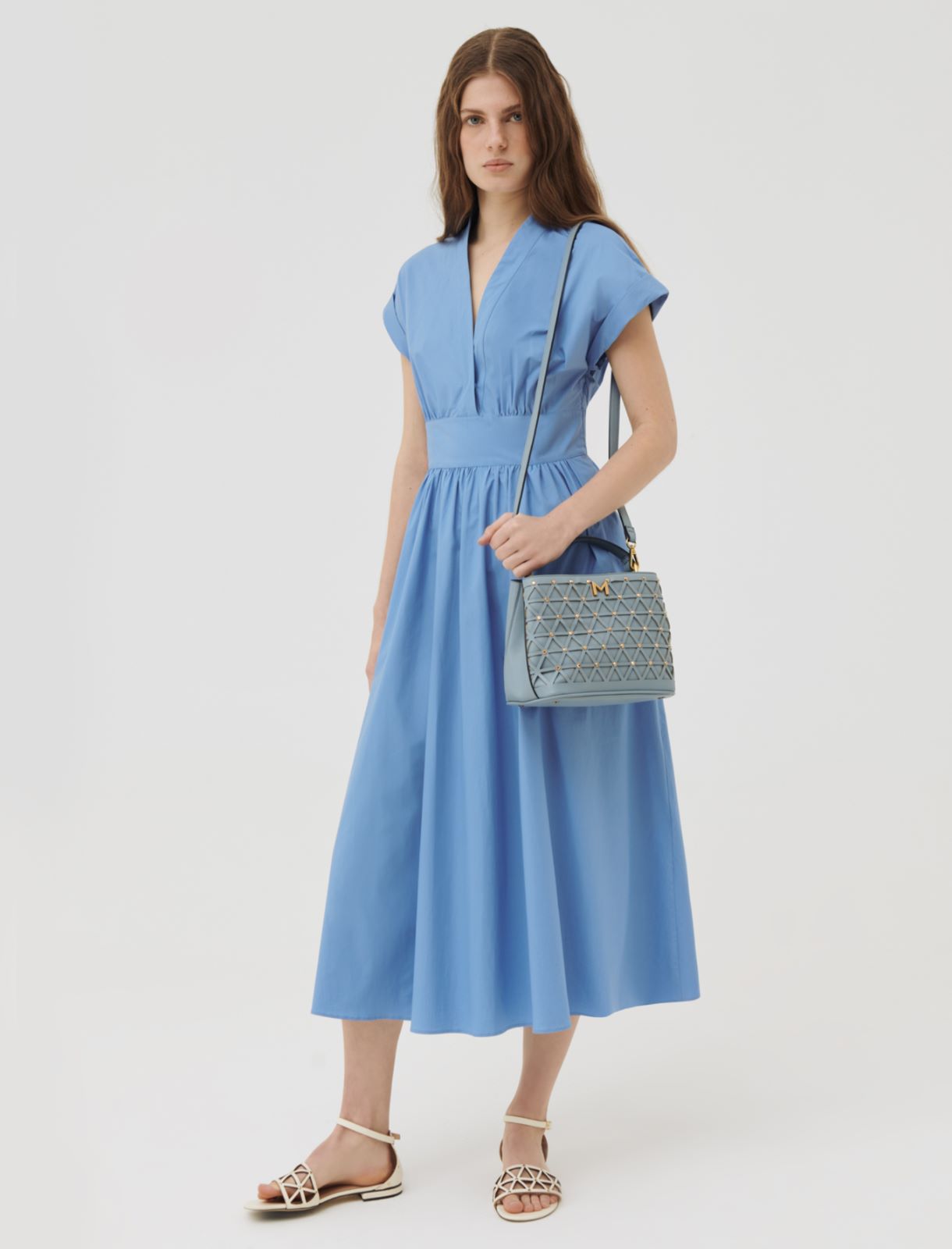 Abito fit & flare, azzurro - Marella
