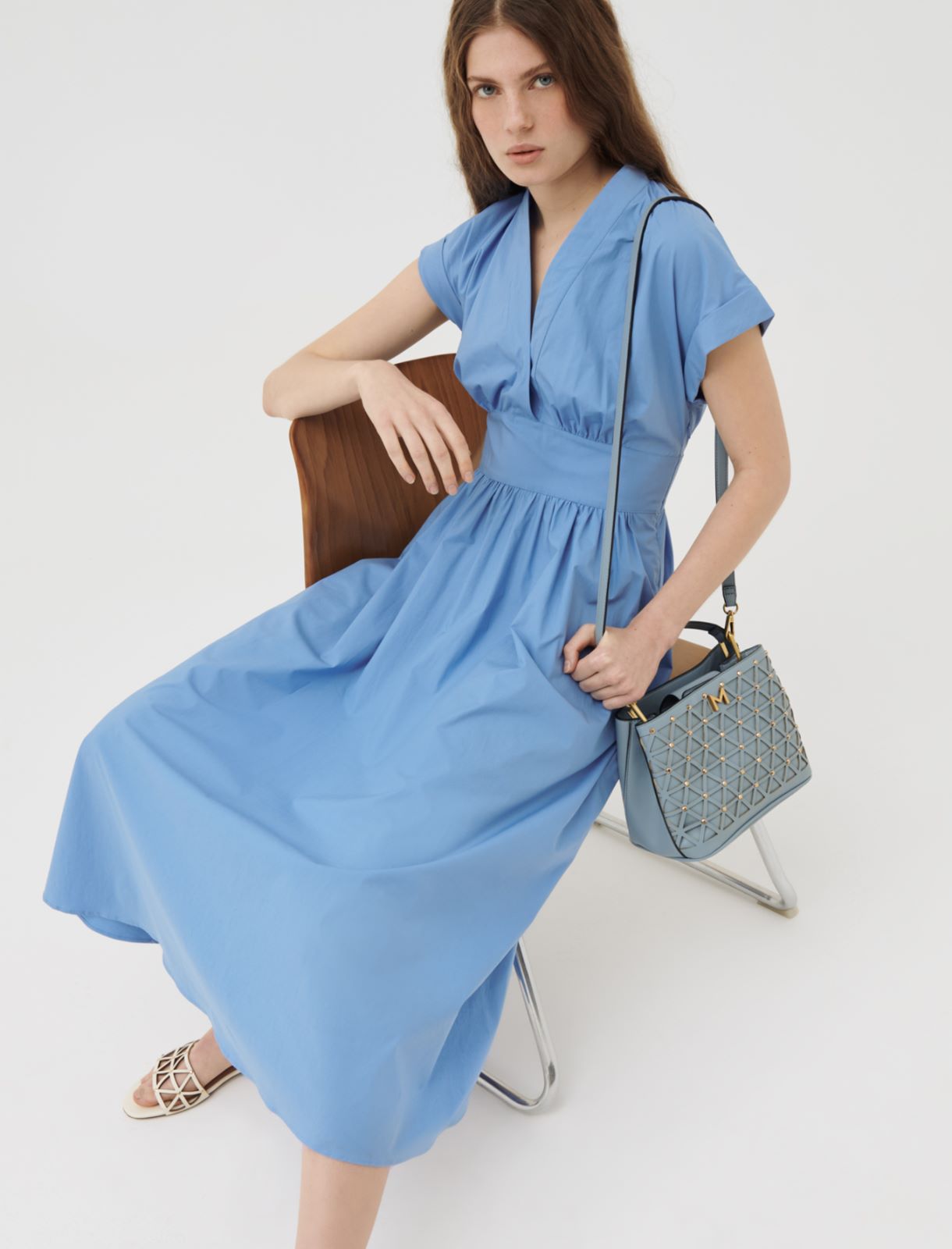 Abito fit & flare, azzurro - Marella