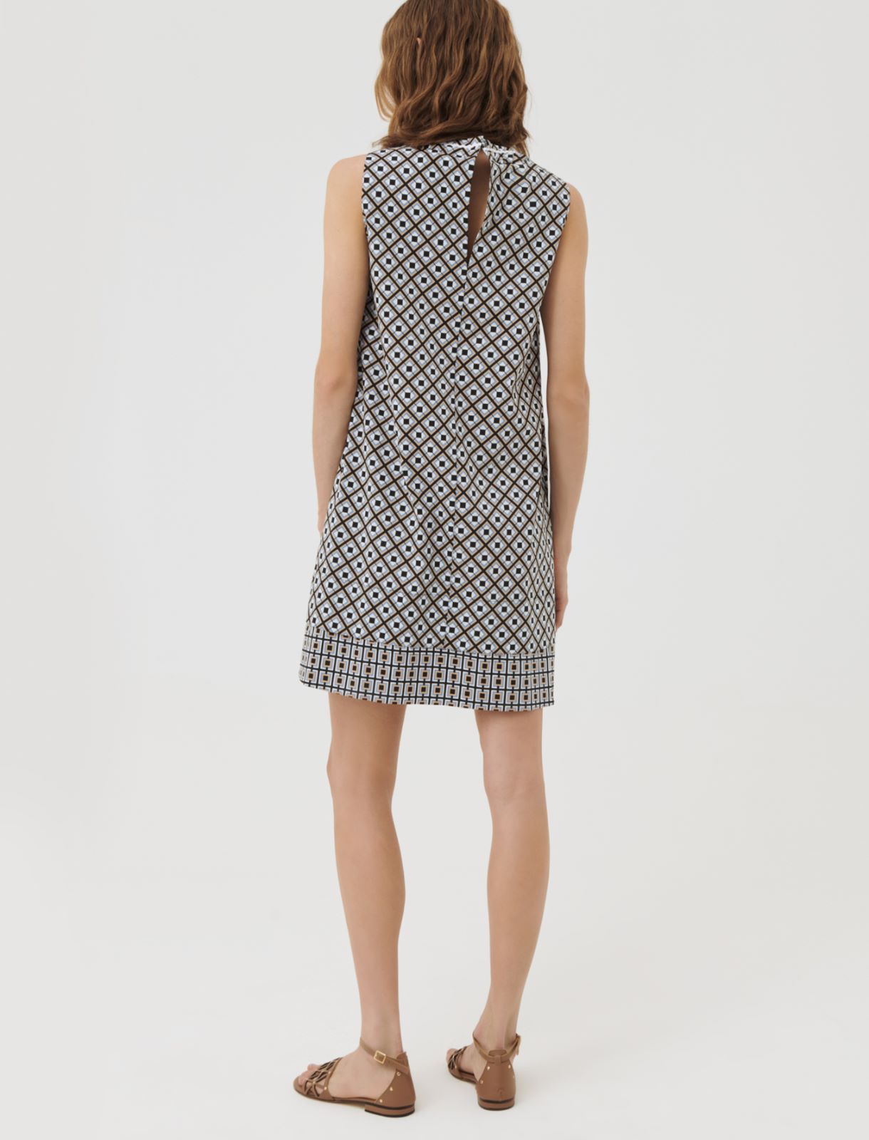 Patterned dress, natural - Marella