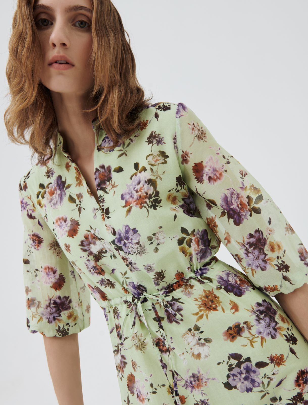 Kleid aus Musselin, pistazie - Marella