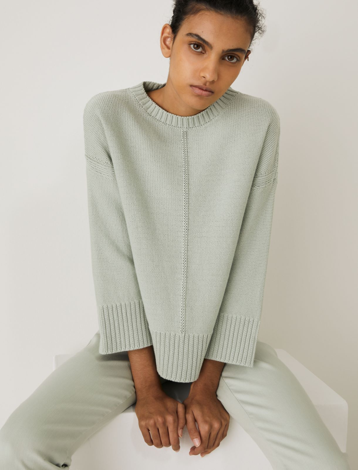 Maglia MONOCHROME, verde pastello - Marella