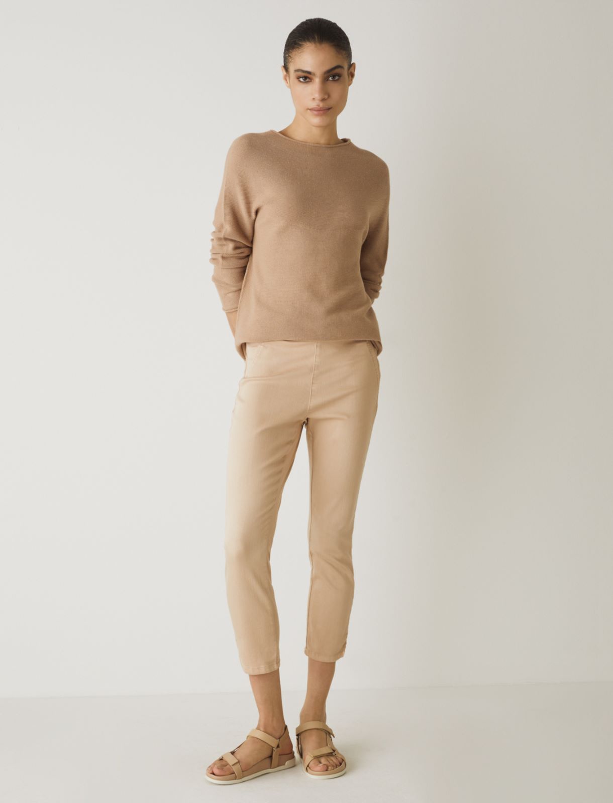 MONOCHROME Cotton sweater, sand - Marella