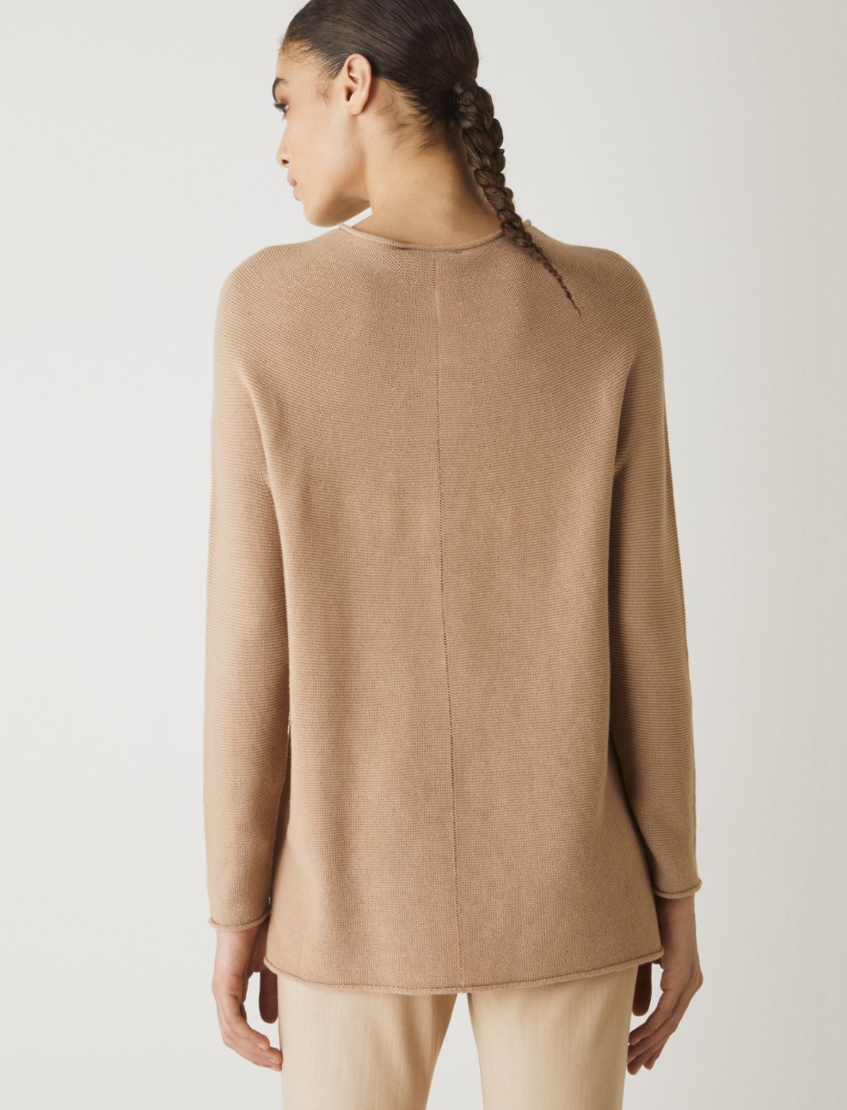 MONOCHROME Cotton sweater, sand - Marella