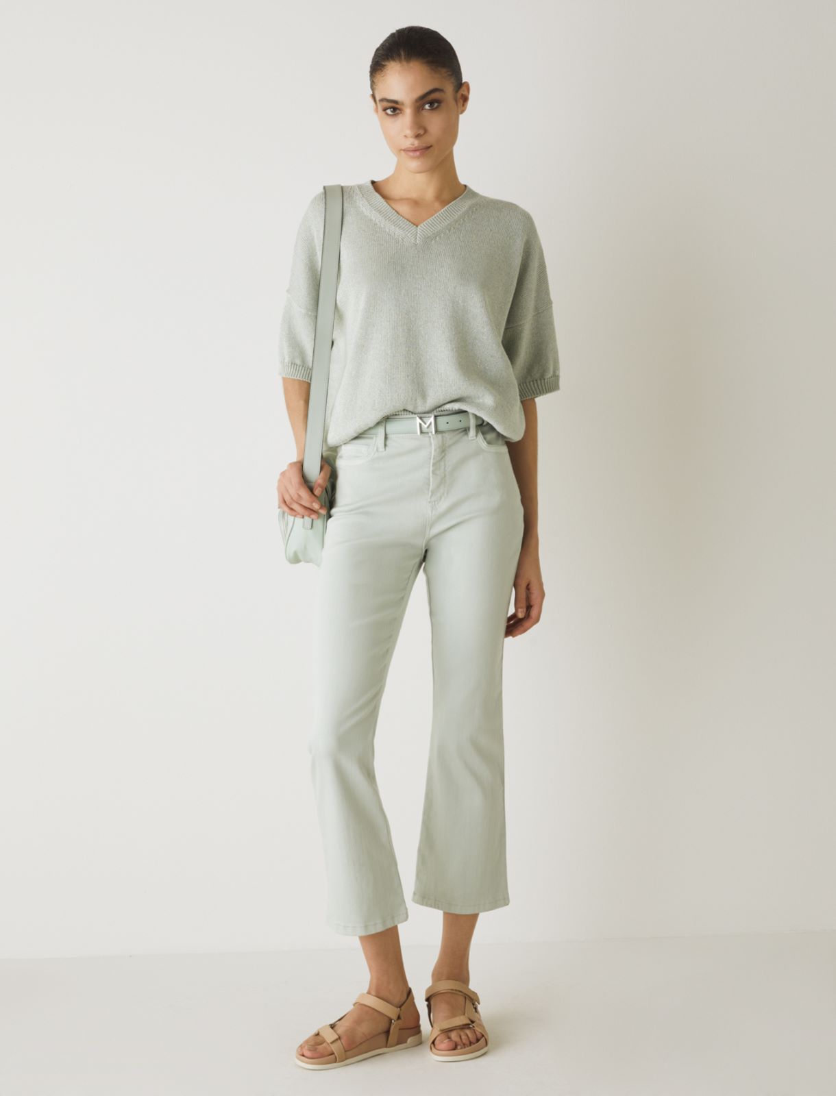 MONOCHROME Oversized sweater, pastel green - Marella