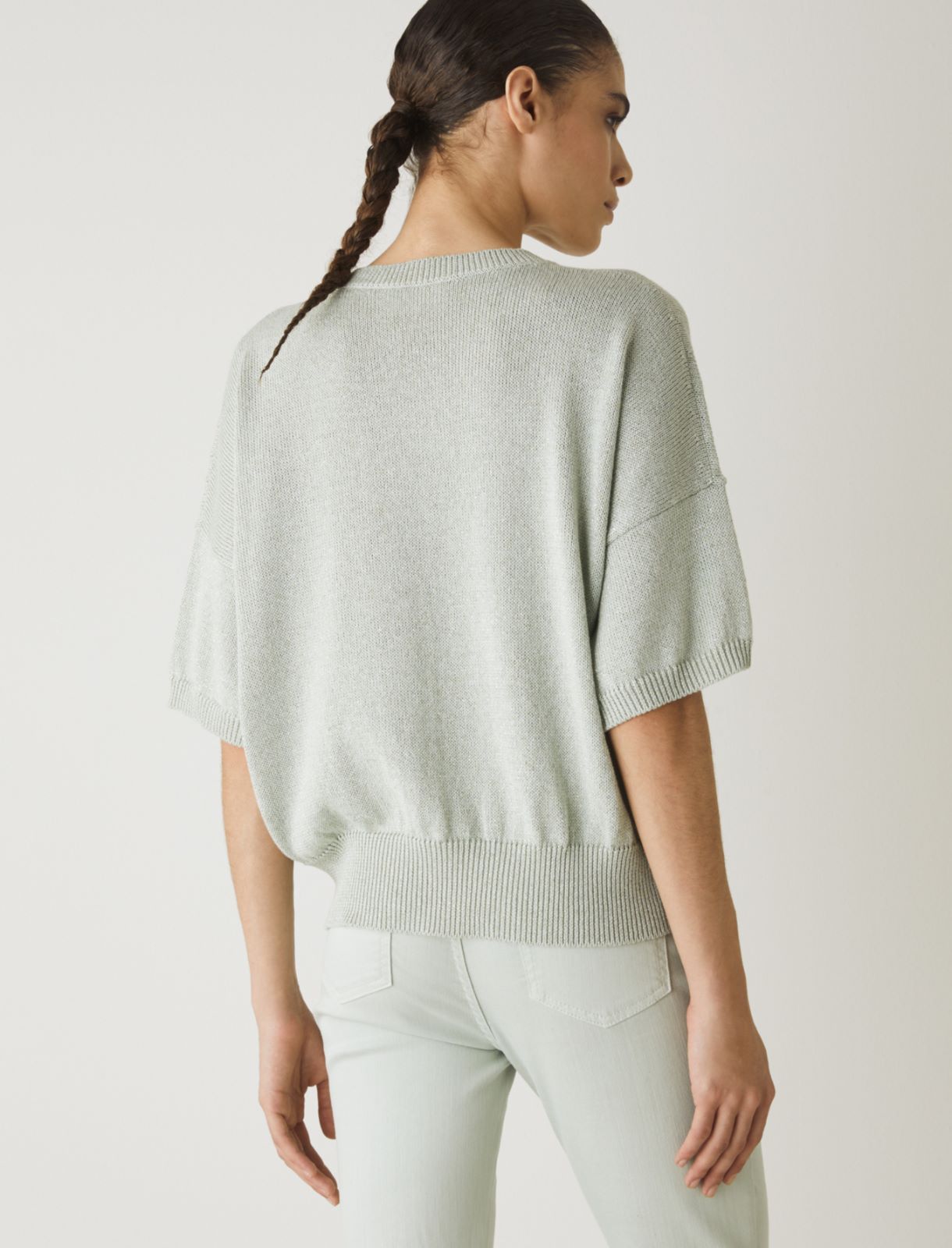 MONOCHROME Oversized sweater, pastel green - Marella