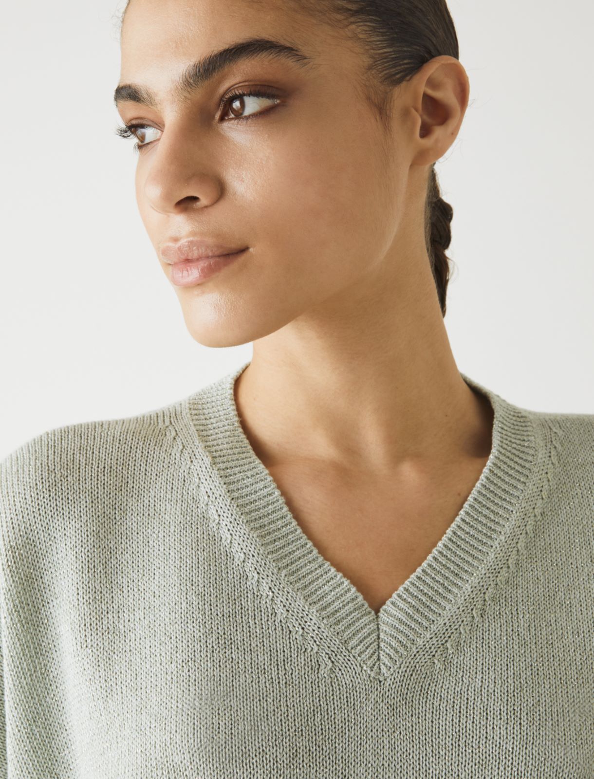 MONOCHROME Oversized sweater, pastel green - Marella