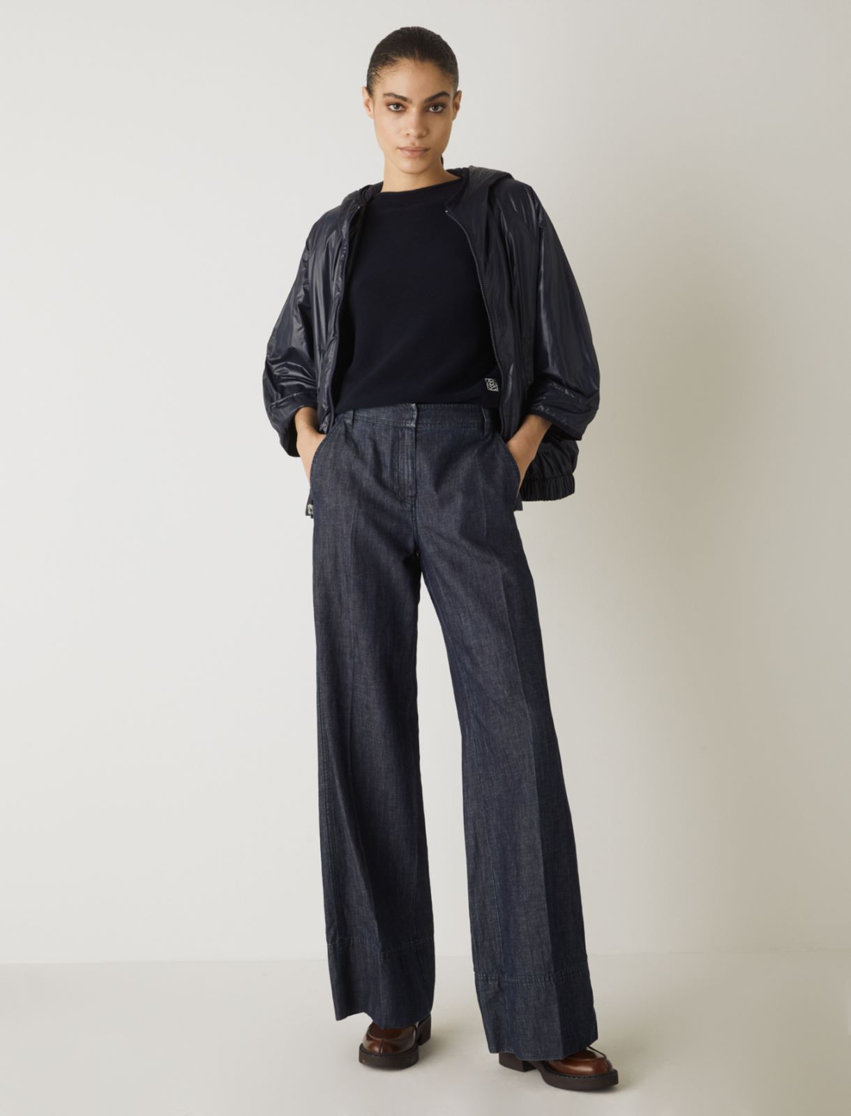 Logo sweater, navy - Marella