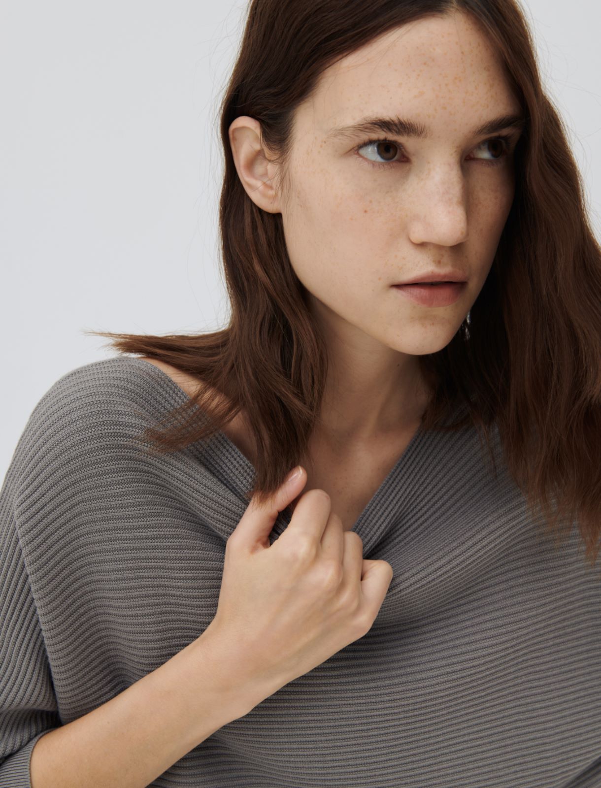 Pull MONOCHROME, gris - Marella
