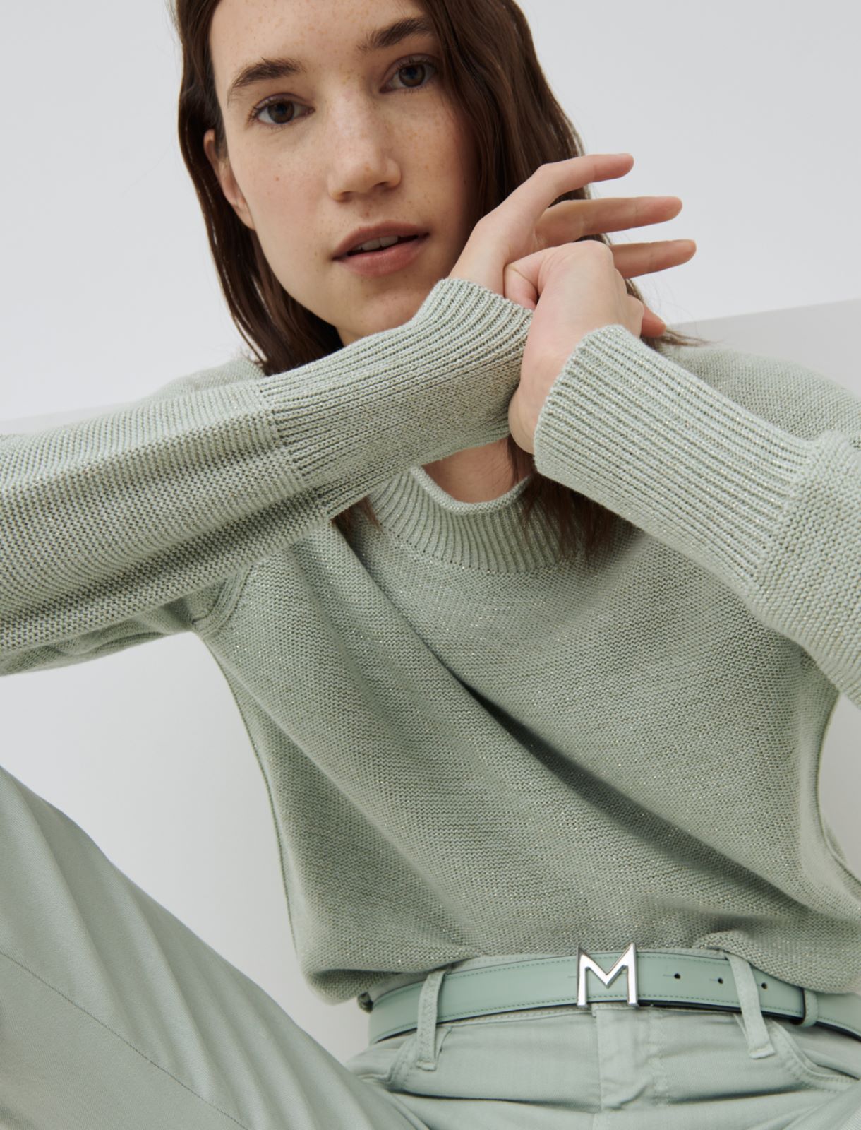 MONOCHROME sweater, pastel green - Marella