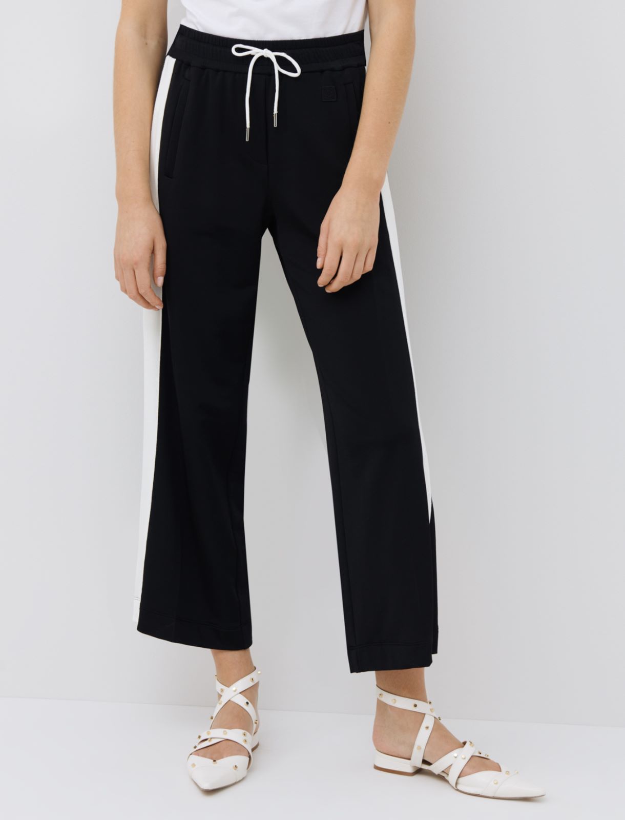 Fleece trousers, black - Marella