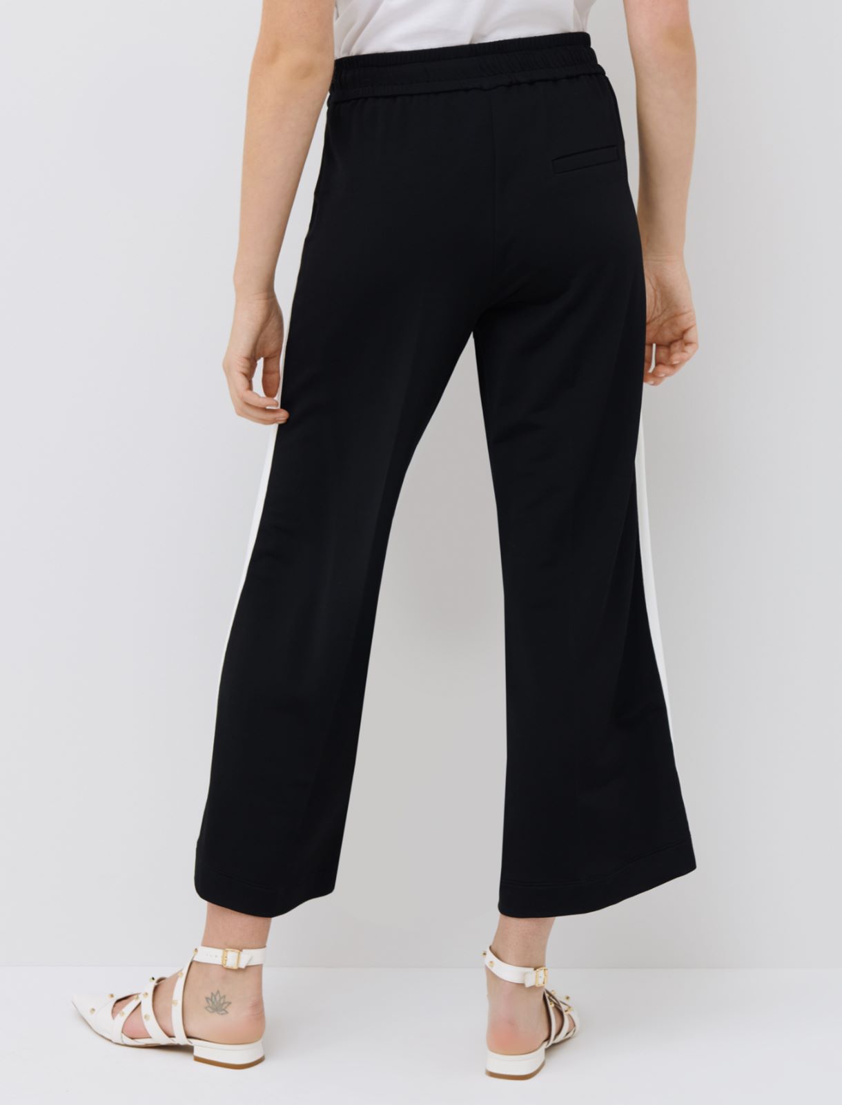 Fleece trousers, black - Marella