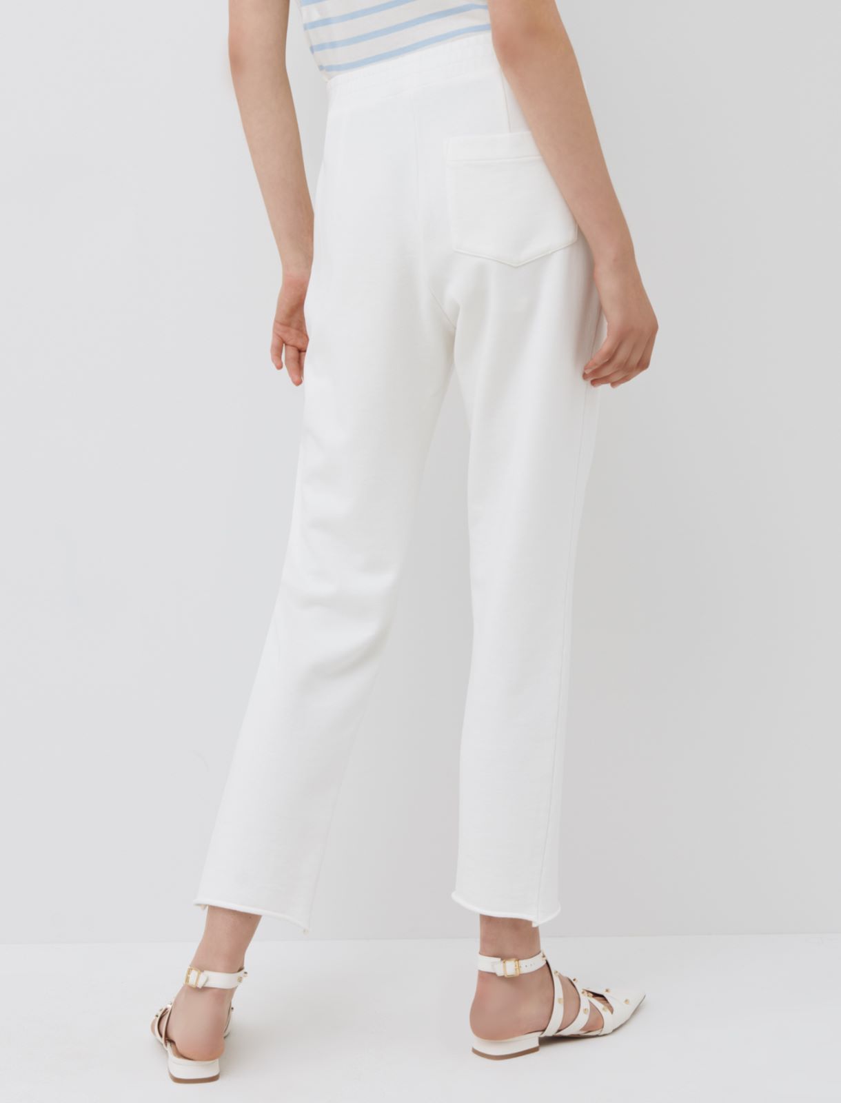 Fleece trousers, cream - Marella