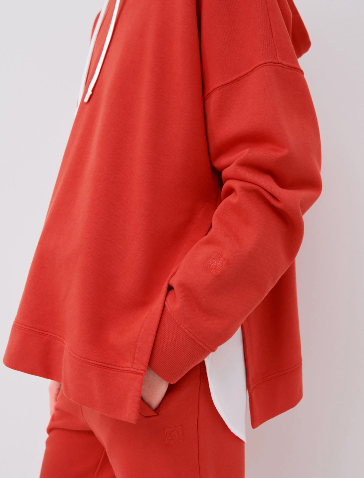 Felpa con cappuccio, rosso - Marella