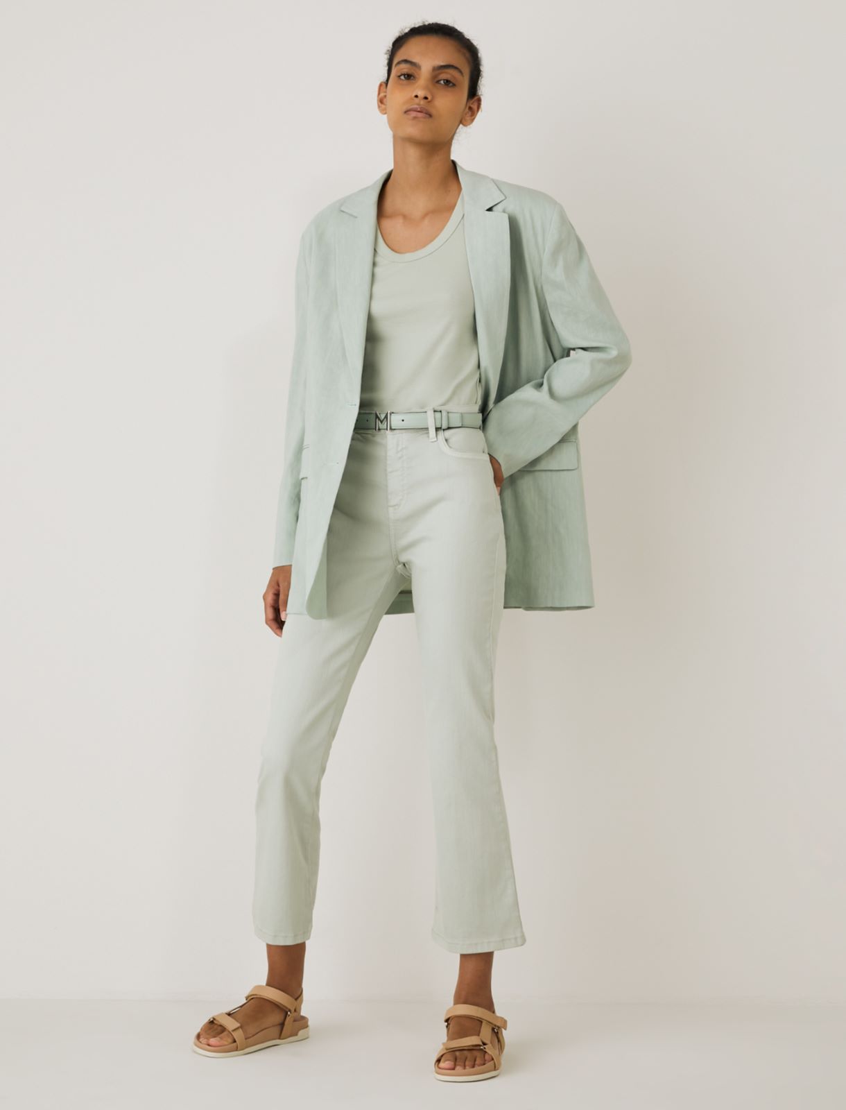 MONOCHROME Slim-fit top, pastel green - Marella
