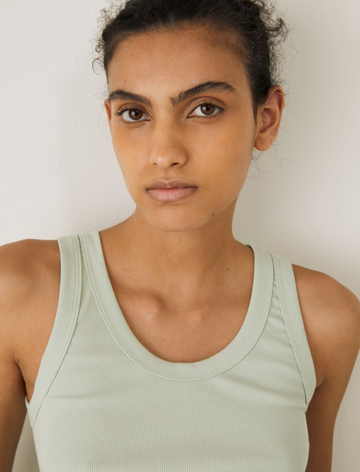 MONOCHROME Slim-fit top, pastel green - Marella
