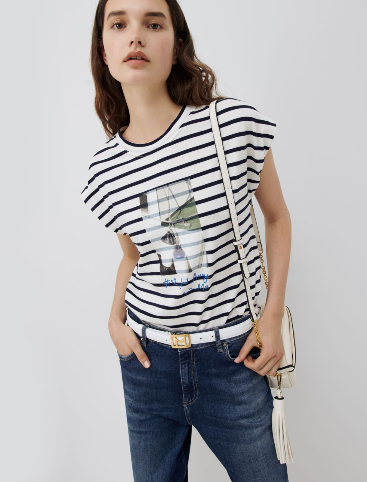 Printed T-shirt, navy - Marella