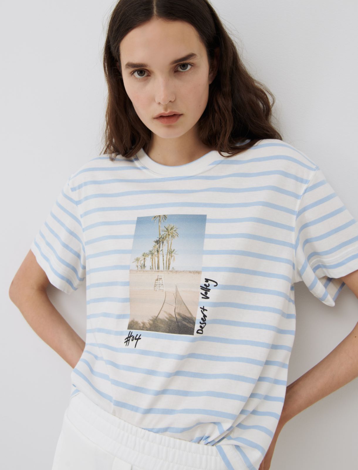 Printed T-shirt, light blue - Marella