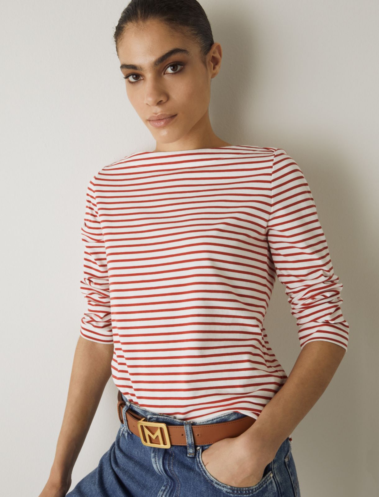 Jersey T-shirt, red - Marella