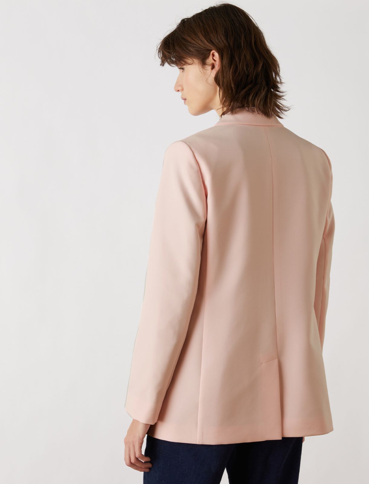 Single-breasted blazer, powder - Marella