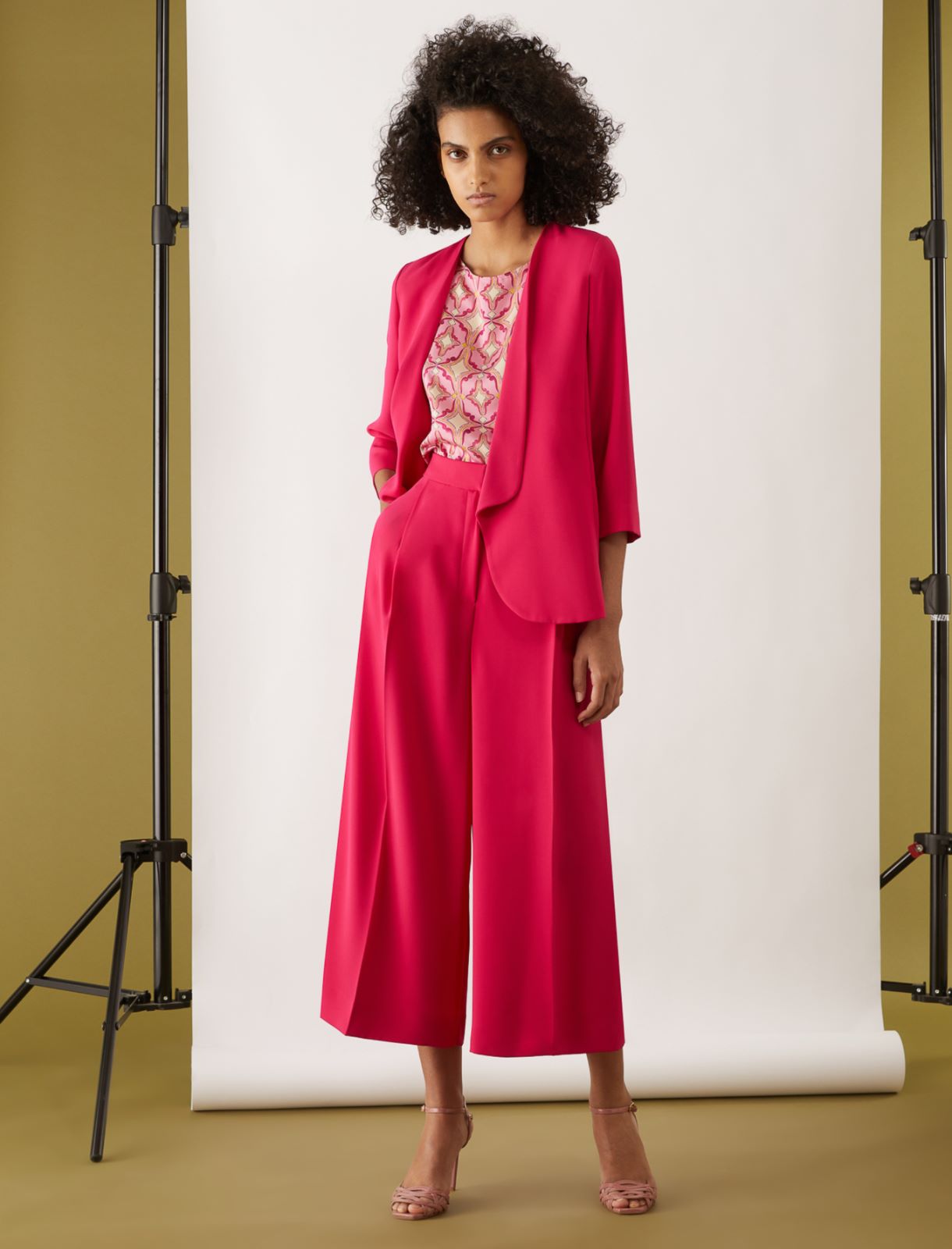 Crepe blazer, fuchsia - Marella