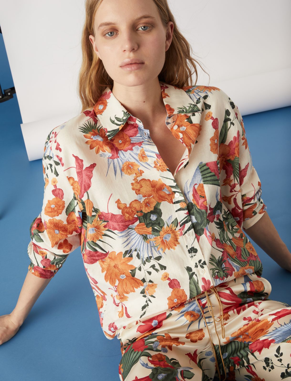 Patterned shirt, kaki - Marella