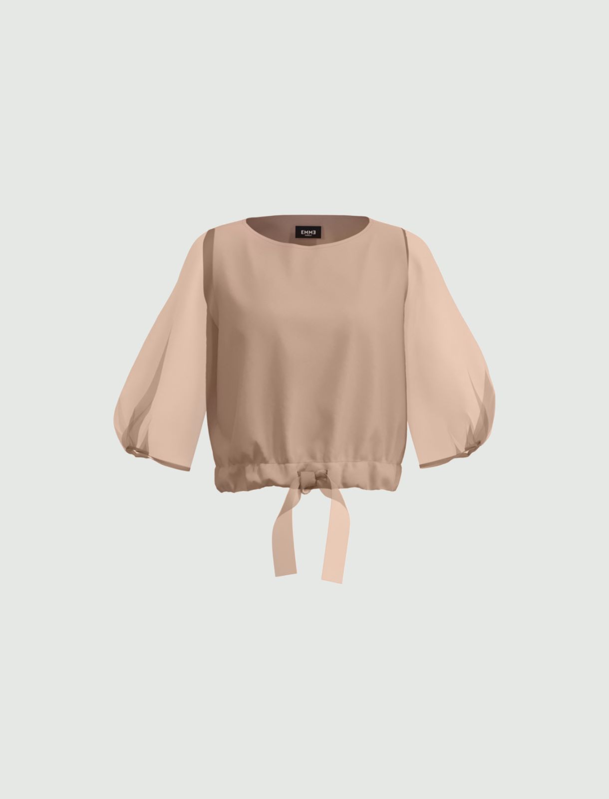 Crepe blouse, powder - Marella