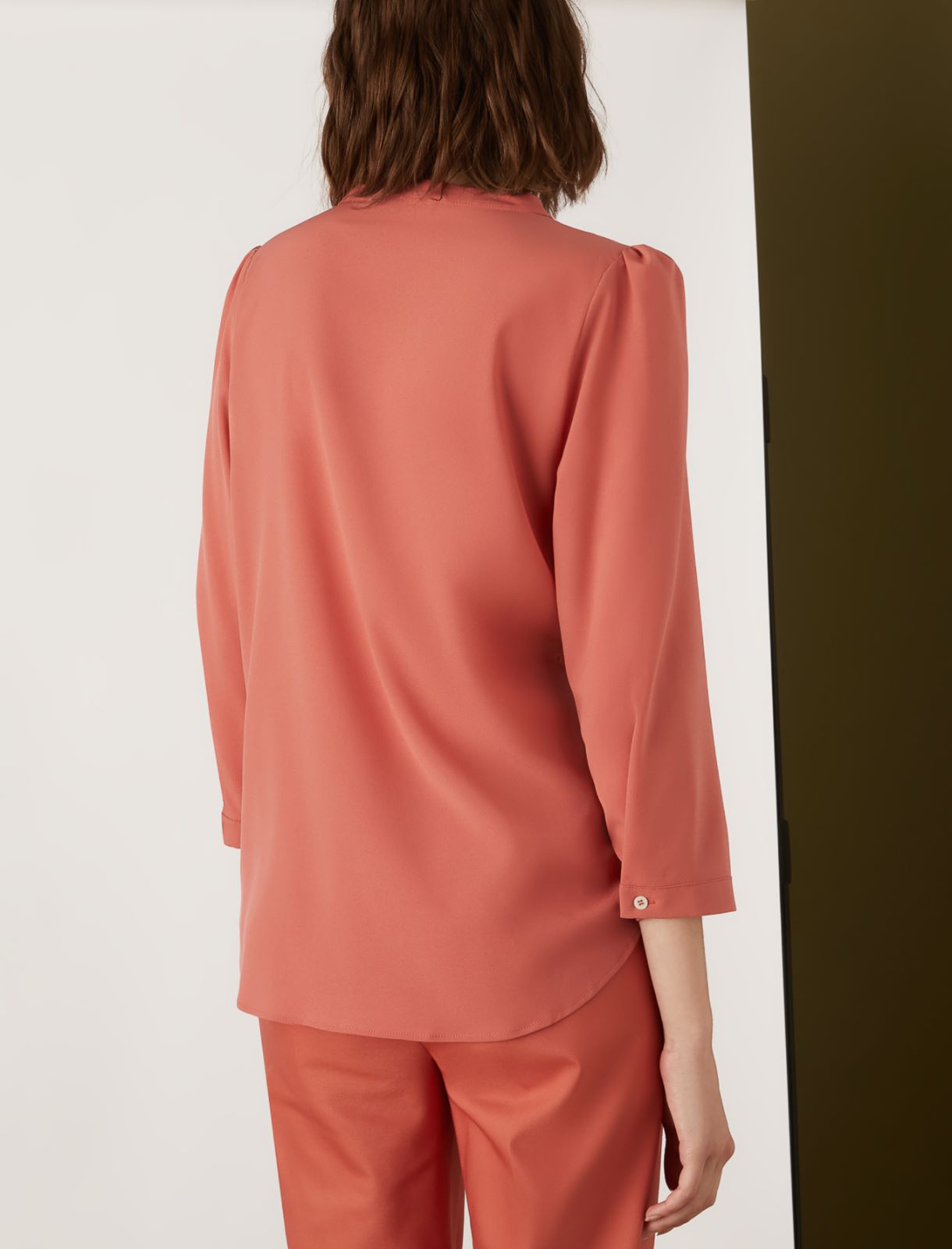 Crepe blouse, antique rose - Marella