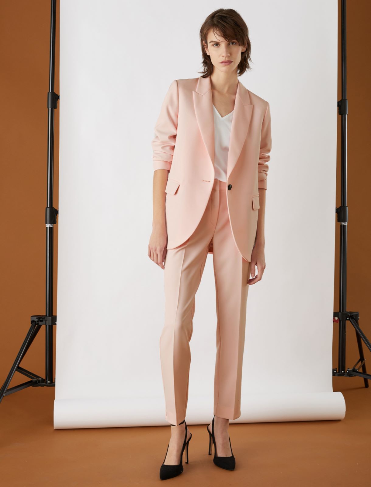 Cady trousers, powder - Marella