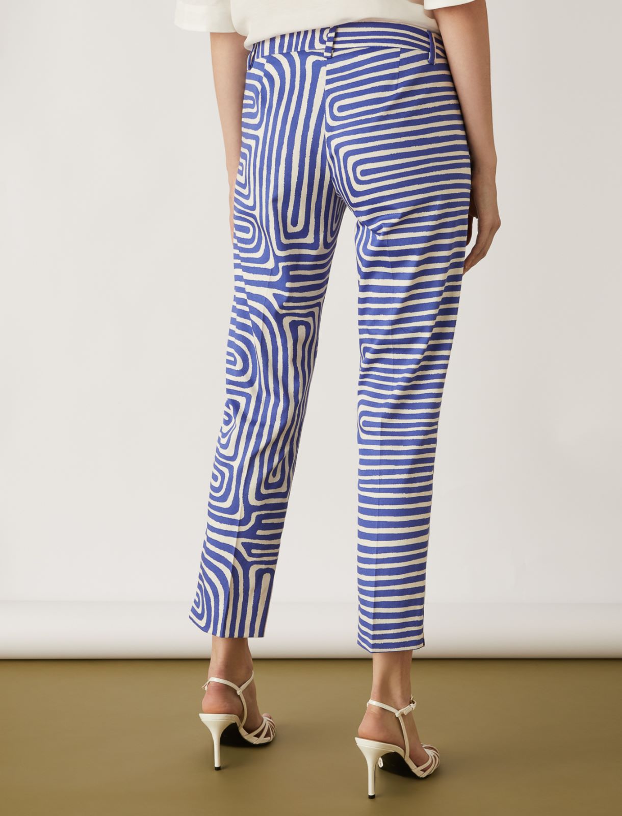 Patterned trousers, cornflower blue - Marella