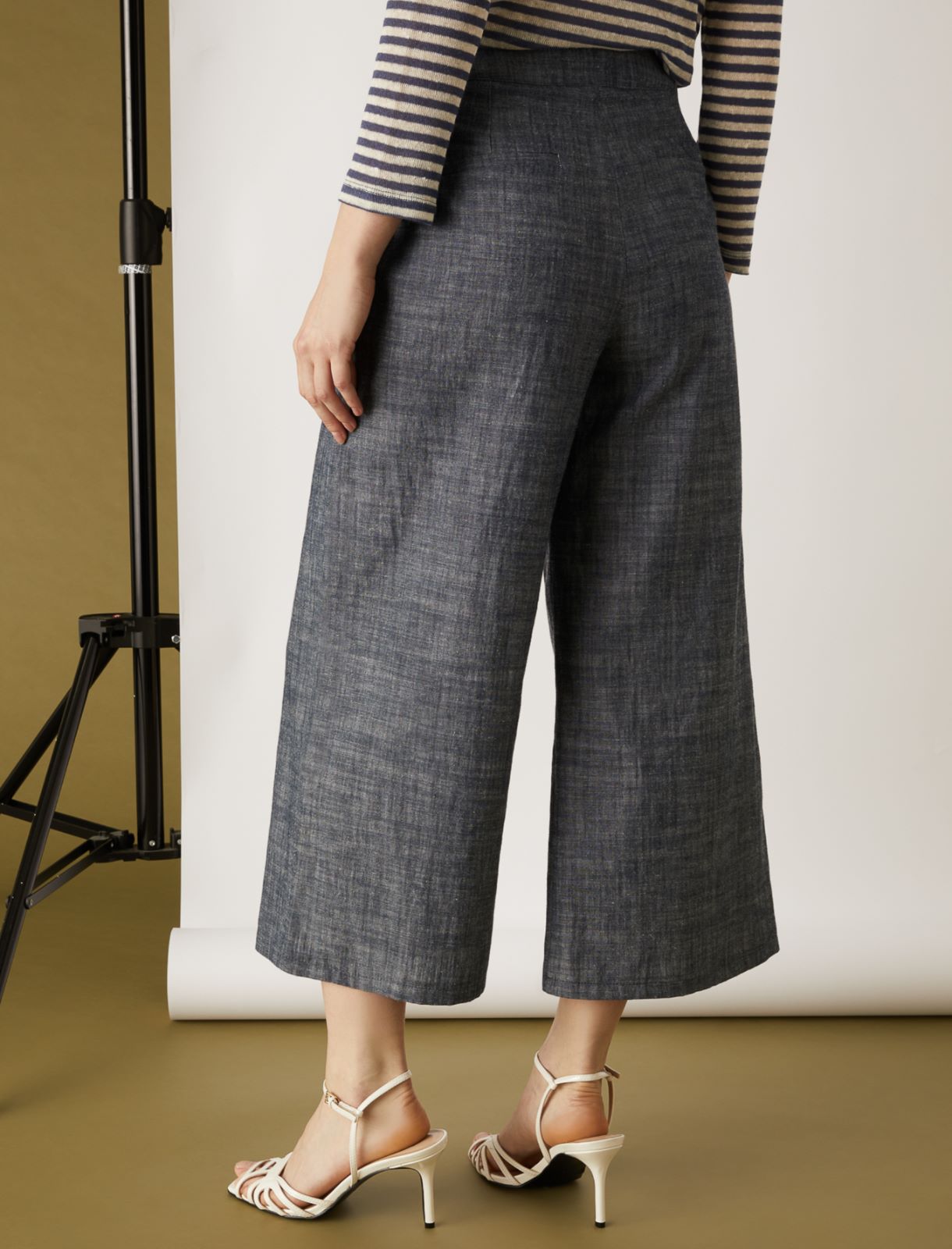 Palazzo trousers, navy - Marella