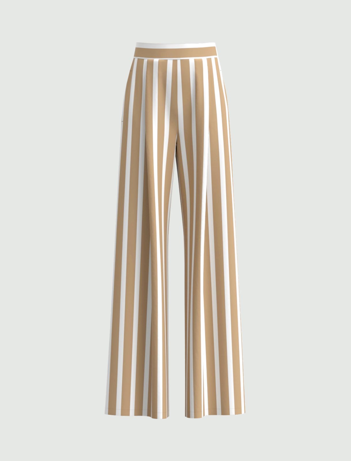 Striped trousers, beige - Marella