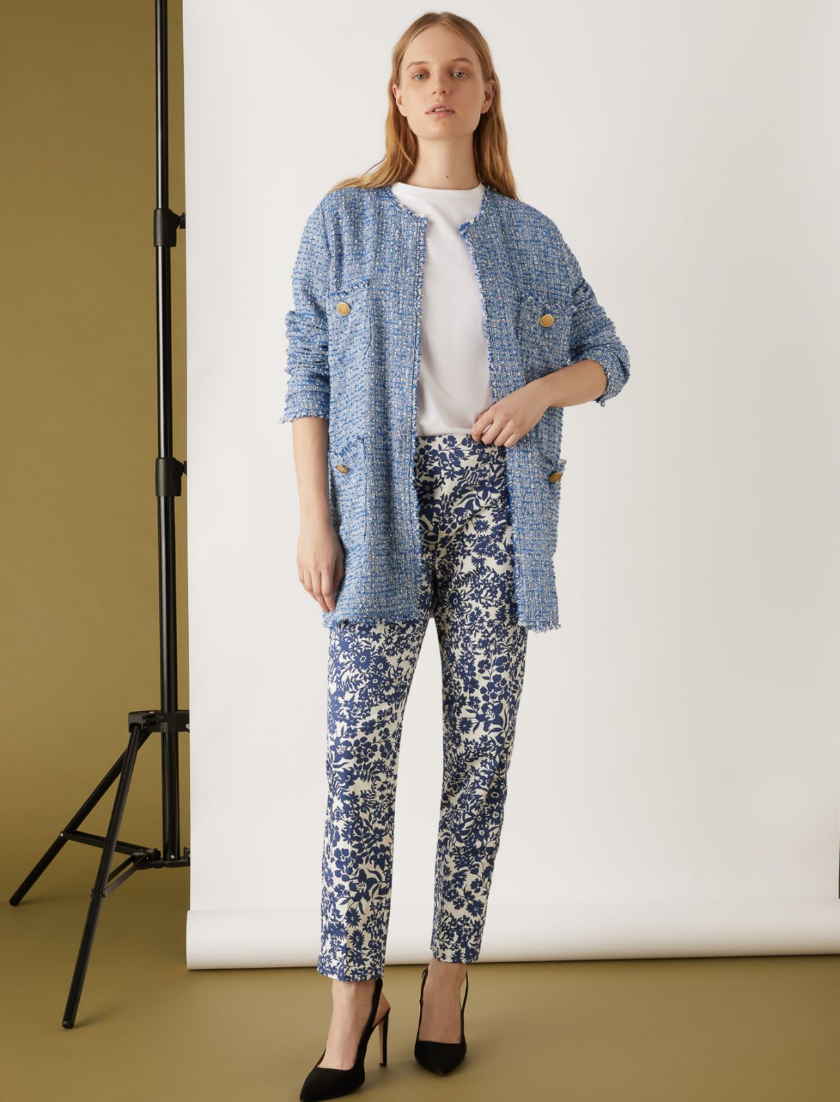 Gemusterte Hose , indigo - Marella