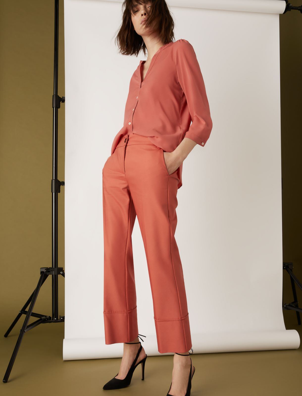 Slim-Fit Hose, altrosa - Marella