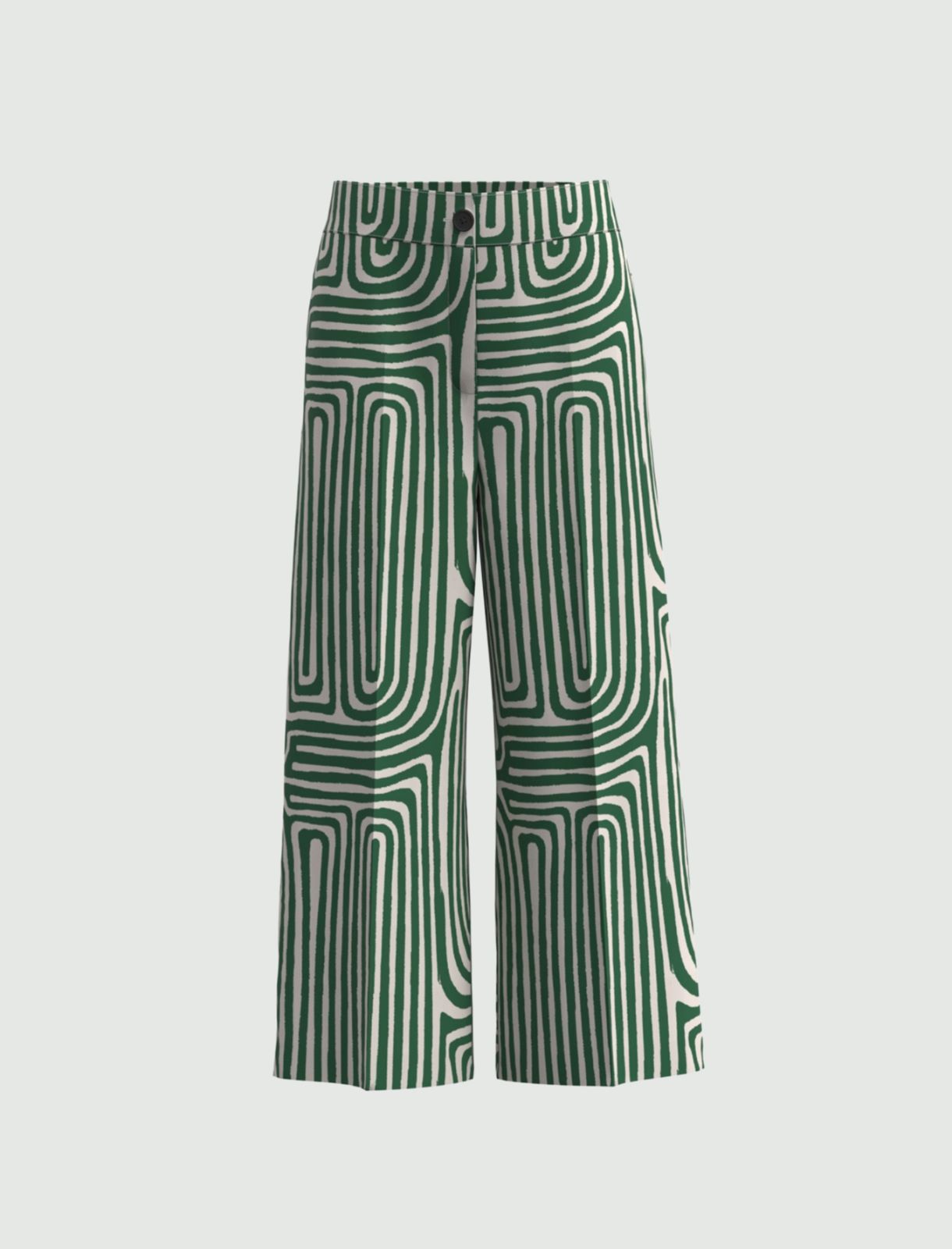 Patterned trousers, green - Marella