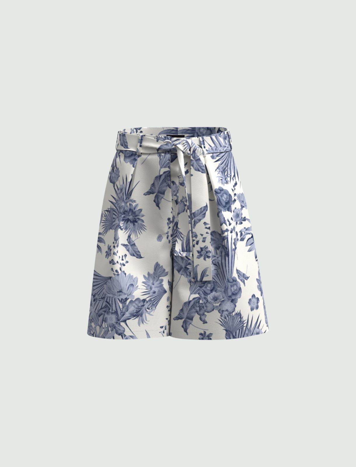 Patterned Bermuda shorts, cornflower blue - Marella