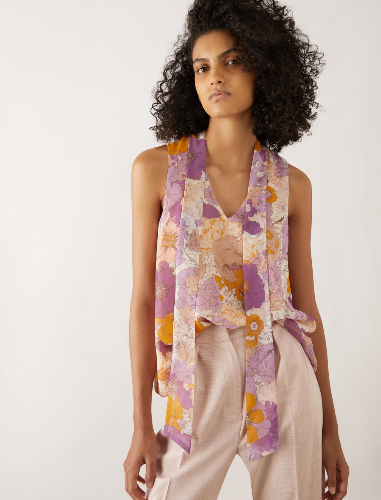 Patterned top, purple - Marella