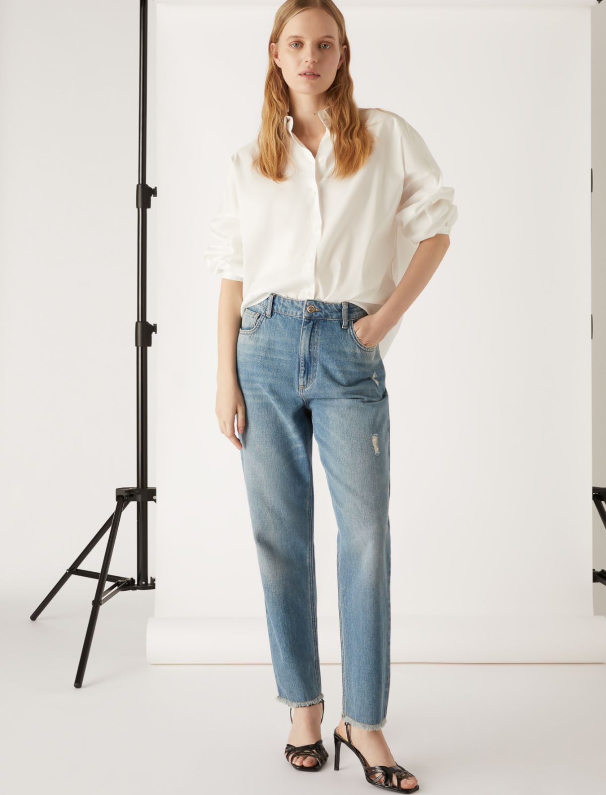 Poplin shirt by Giorgia Palmas, white - Marella