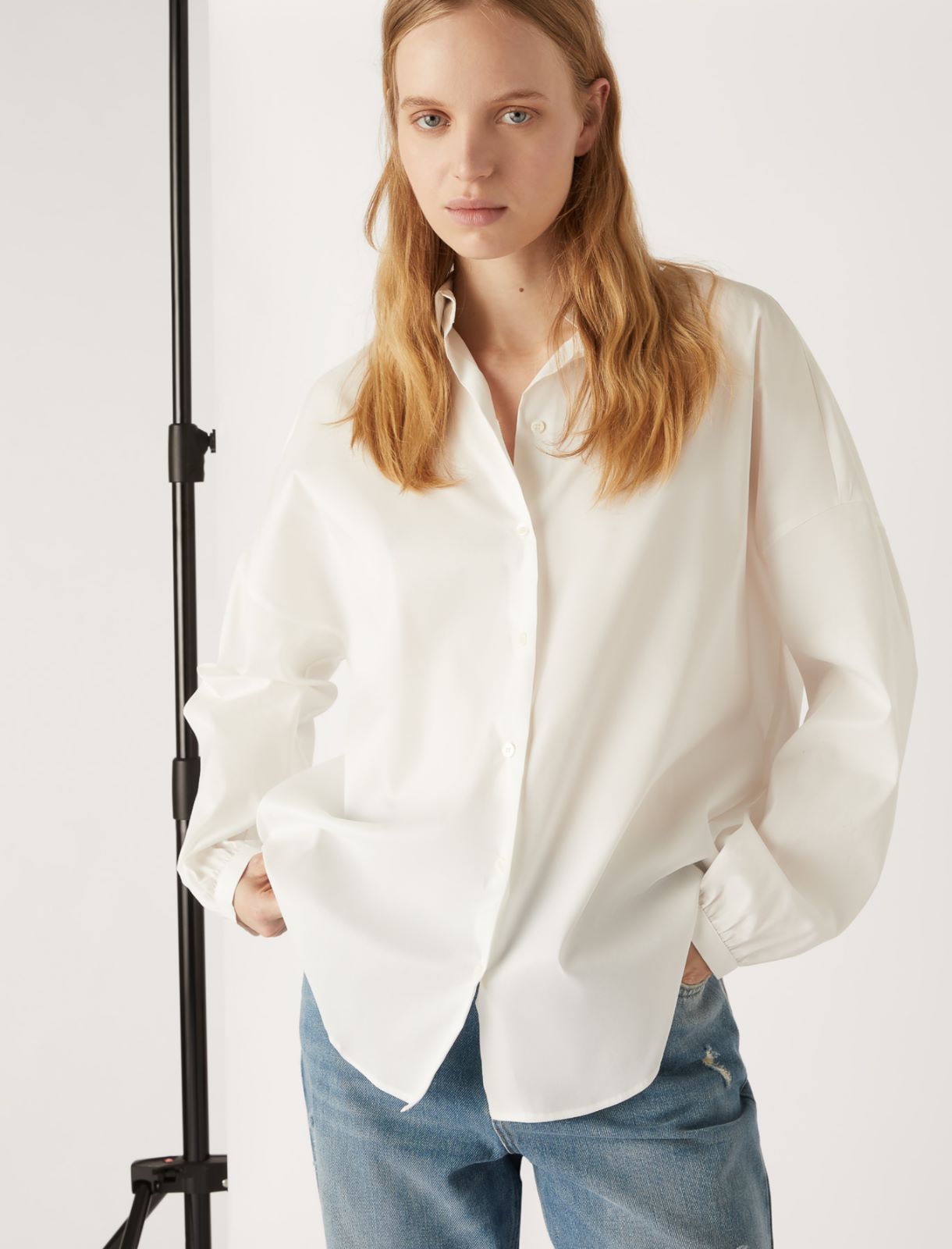 Poplin shirt by Giorgia Palmas, white - Marella