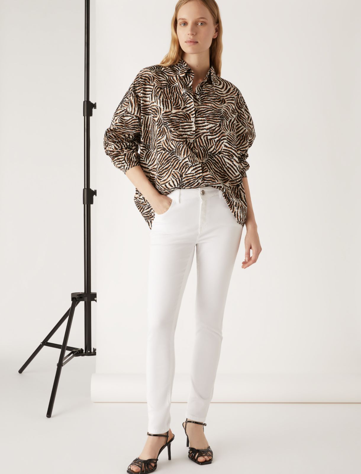 Patterned shirt by Giorgia Palmas, ivory - Marella