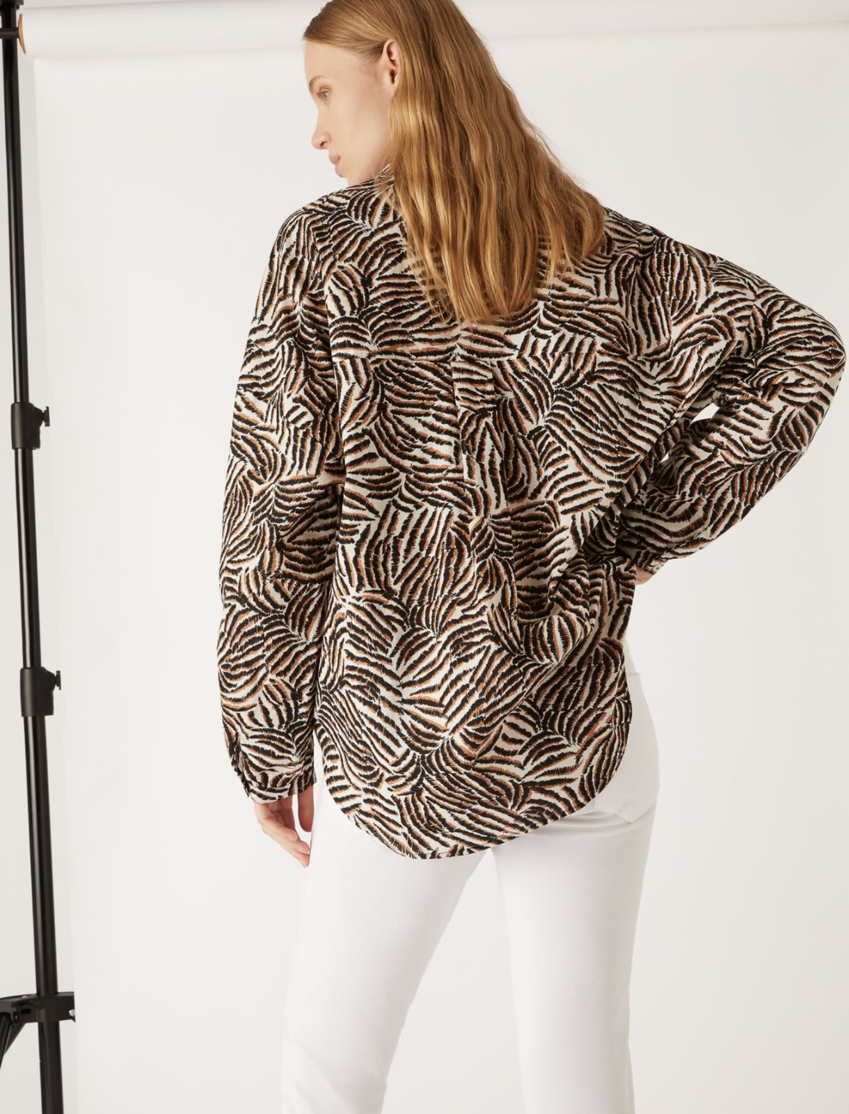 Patterned shirt by Giorgia Palmas, ivory - Marella