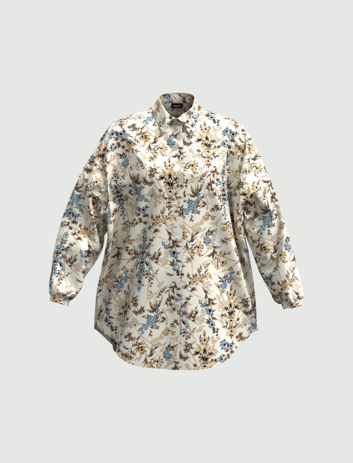 Patterned shirt by Giorgia Palmas, cream - Marella