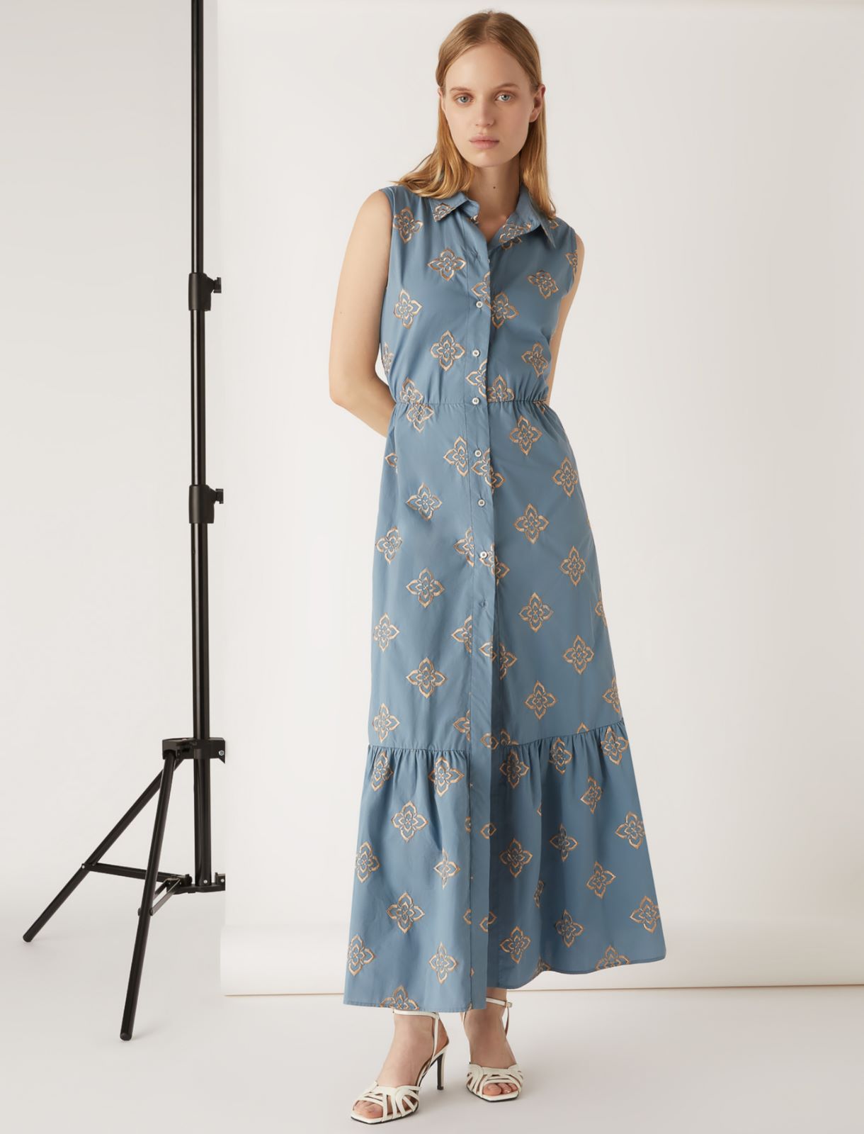 Flounce dress by Giorgia Palmas, light blue - Marella