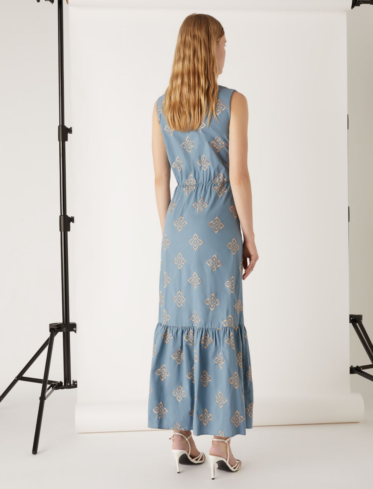 Flounce dress by Giorgia Palmas, light blue - Marella