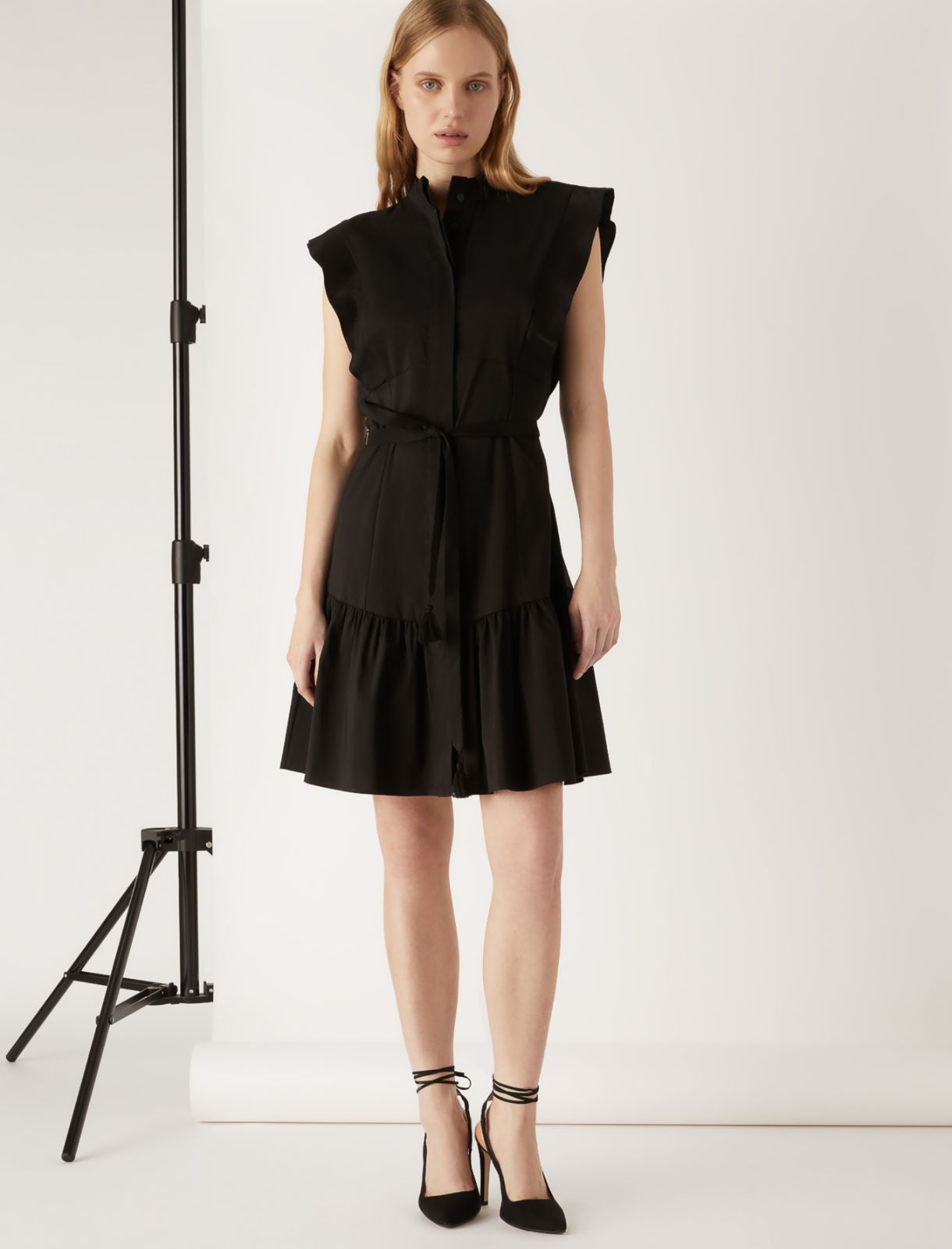 Poplin dress by Giorgia Palmas, black - Marella