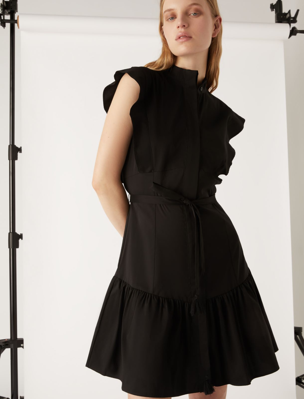 Poplin dress by Giorgia Palmas, black - Marella