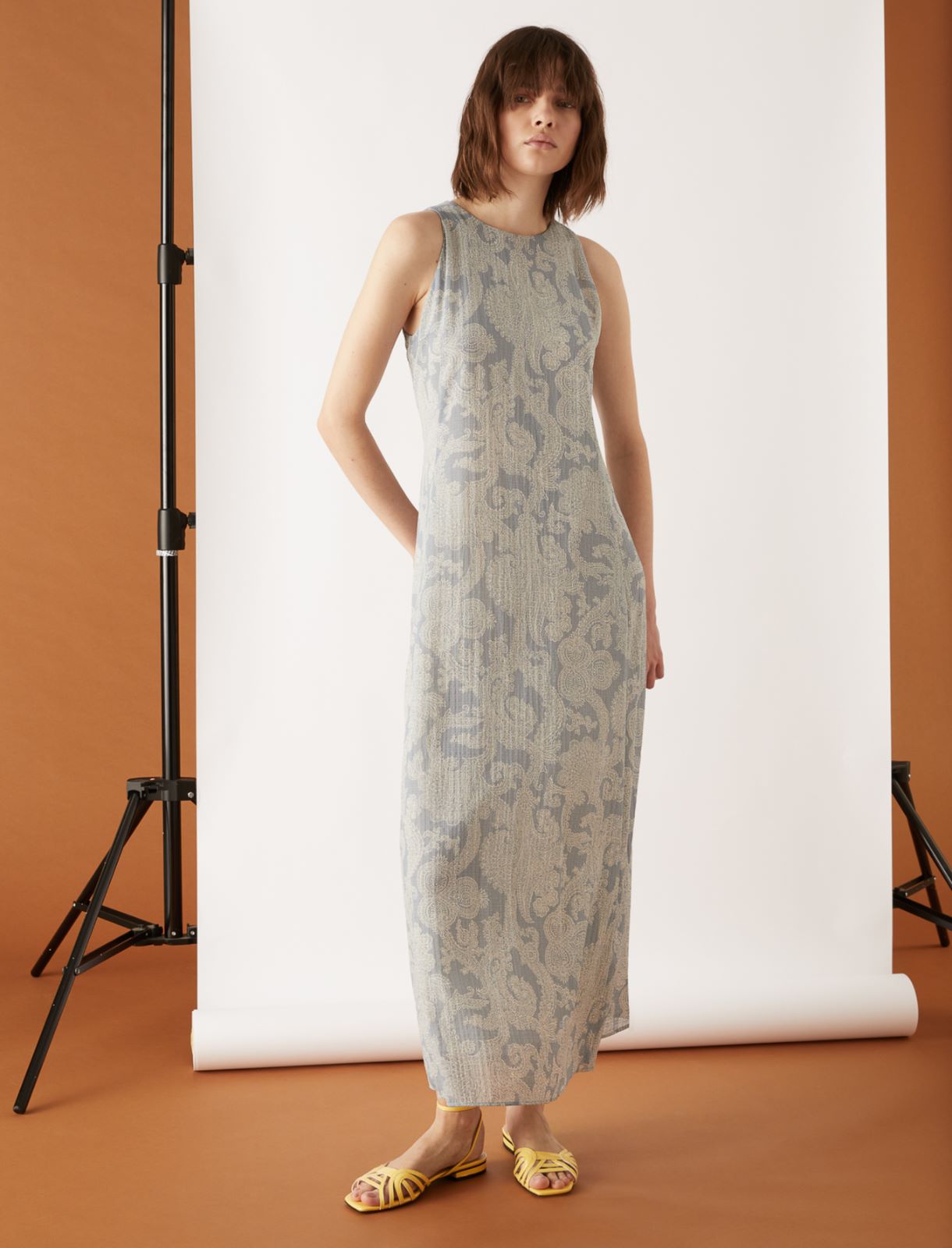 Long dress, dust blue - Marella