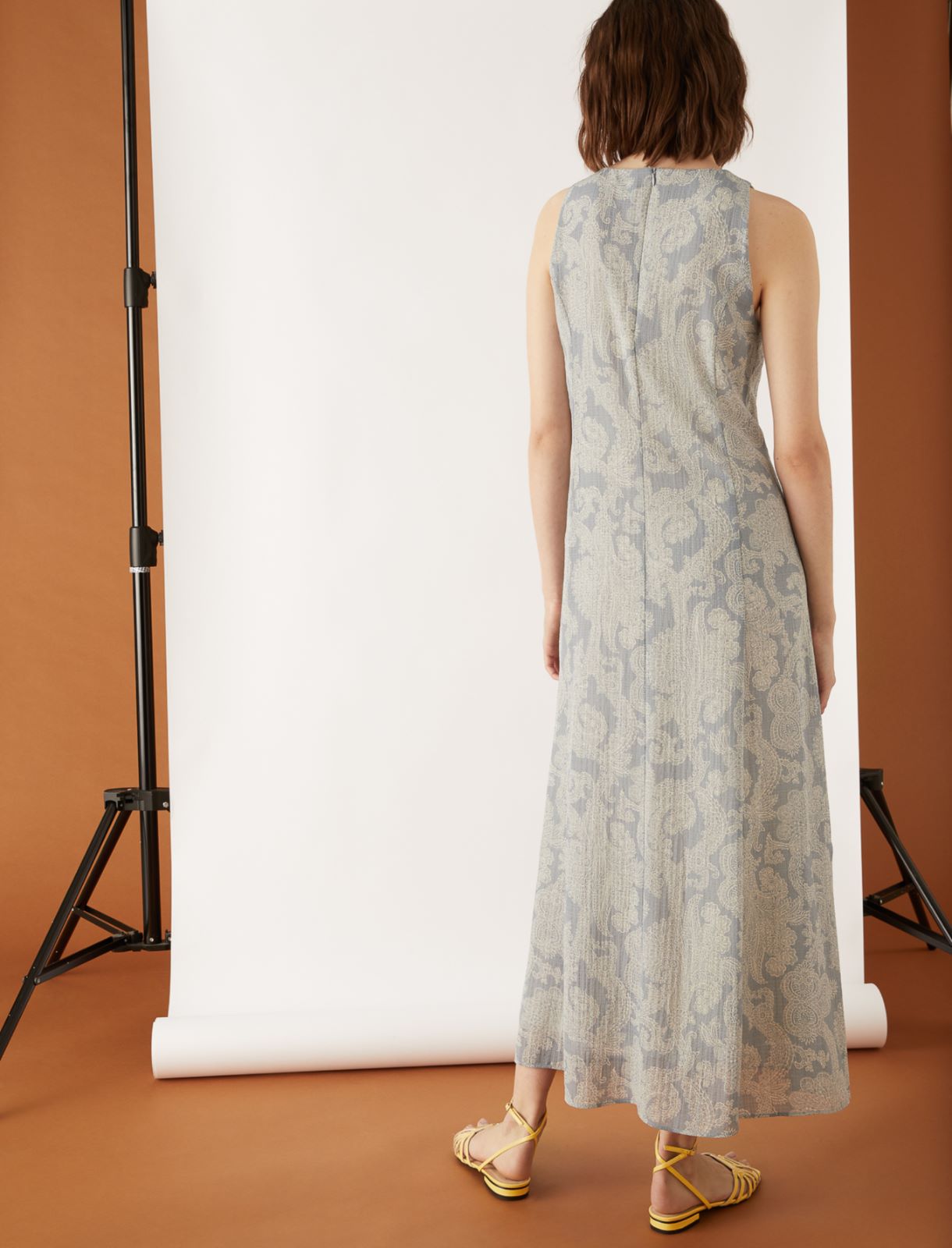 Long dress, dust blue - Marella