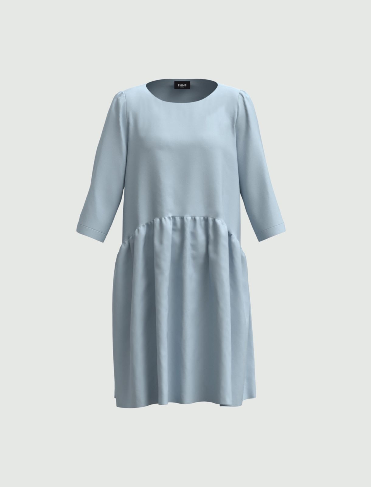 Linen dress, dust blue - Marella