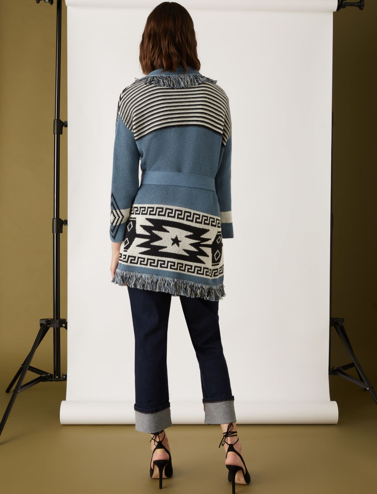 Jacquard cardigan, sky blue - Marella